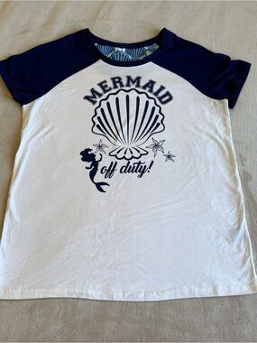 Disney Little Mermaid Graphic Print Raglan T-shirt